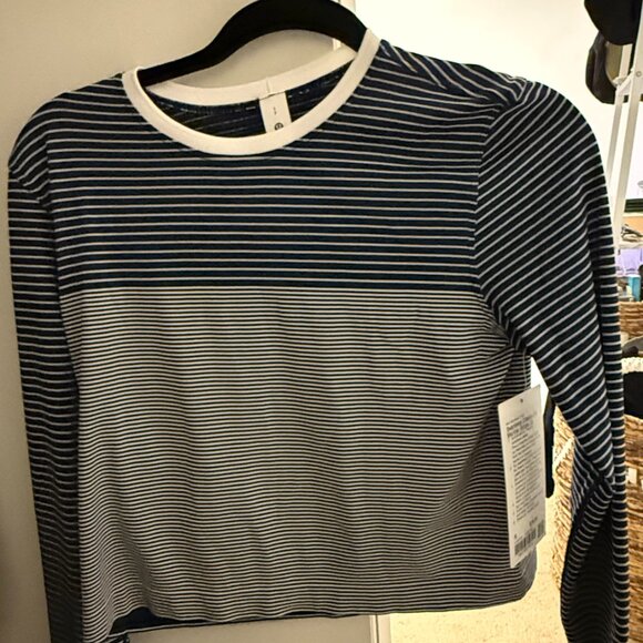 lululemon seamless classic fit mariner stripe long sleeve - Picture 4 of 4